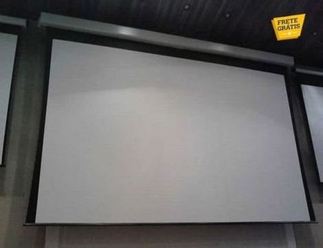 Tela de Projeção Motorizada Tensionada Matte White 180 Polegadas 2,74x3,66m Tela de Projeção Motorizada Tensionada Matte White 180 Polegadas 2,74x3,66m