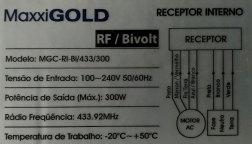 Controle Remoto para Tela de Projeção Radio Frequencia Maxxigold Controle Remoto para Tela de Projeção Radio Frequencia Maxxigold