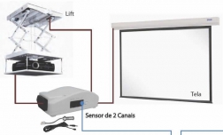 Lift para Projetor Elevador para Projetor 40x40x15cm com Sensor de Corrente Notecom Lift para Projetor Elevador para Projetor 40x40x15cm com Sensor de Corrente Notecom